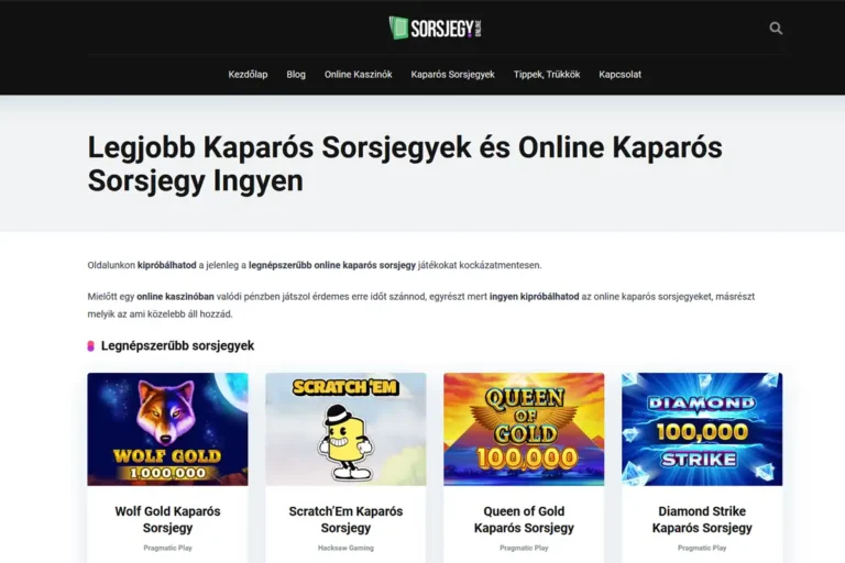 Sorsjegy.online, Weboldal, Sorsjegyek