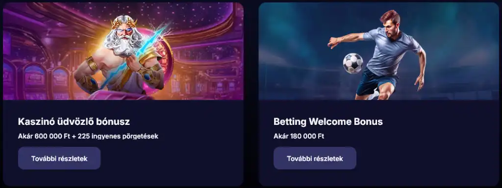 online kaszinó bónuszok az nvcasinoban, akár 600 000 Ft üdvözlő bónusz és 225 ingyenes pörgetés új játékosoknak