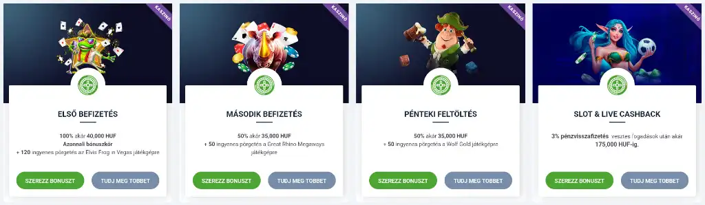 20Bet online kaszinó bónuszok, exkluzív ajánlatok és promóciók új és meglévő játékosoknak