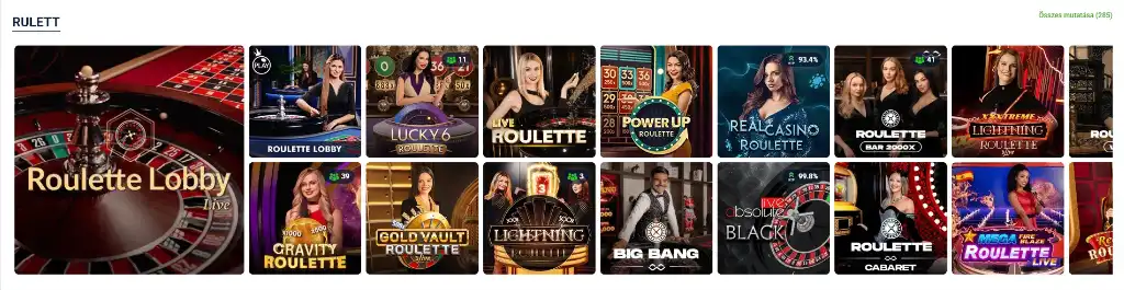 20Bet élő rulett játékok, izgalmas online kaszinó élmény valós időben