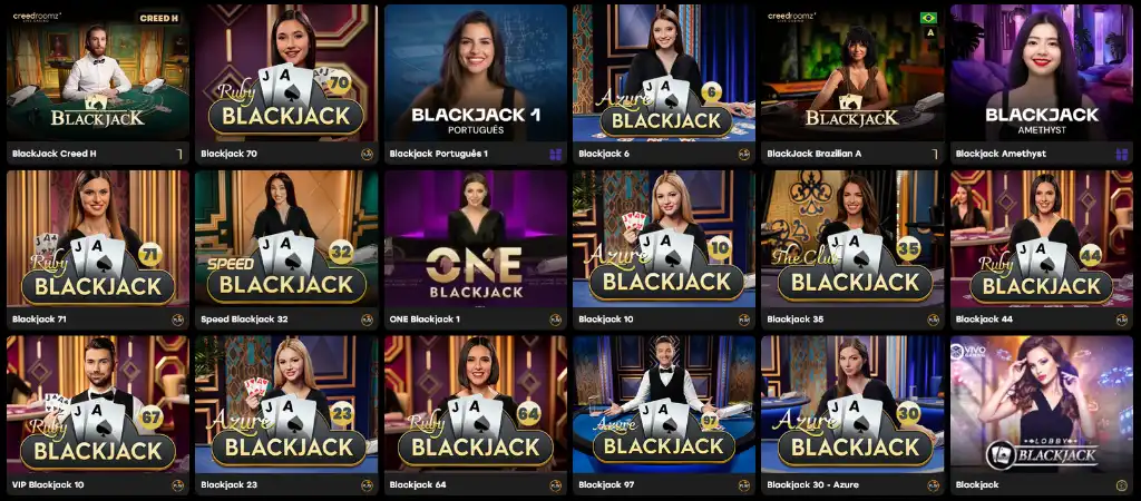 Fairspin online kaszinó, élő blackjack asztalok valódi krupiékkal és valós idejű játékélménnyel.