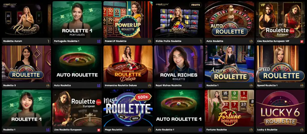 Fairspin online casino élő rulett játék különböző változatokkal és profi krupiékkal.
