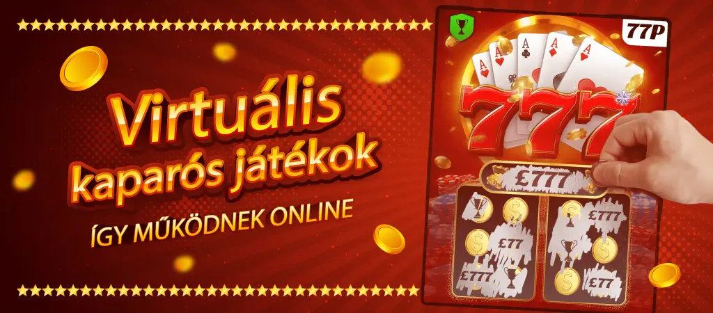 Virtu&aacute;lis kapar&oacute;s j&aacute;t&eacute;kok bemutat&oacute; k&eacute;pe online k&ouml;rnyezetben, nyerő szimb&oacute;lumokkal, &eacute;rm&eacute;kkel &eacute;s szerencsej&aacute;t&eacute;k grafik&aacute;val