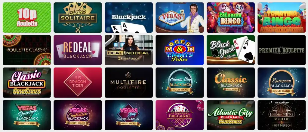 Energy Casino asztali j&aacute;t&eacute;kok v&aacute;laszt&eacute;ka blackjackkel, rulettel &eacute;s baccarat j&aacute;t&eacute;kkal