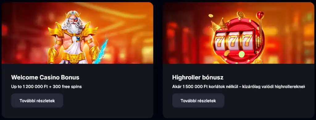 Yep Casino online kaszinó bónusz ajánlatok, üdvözlő bónusz és highroller jutalmak magyar játékosok számára