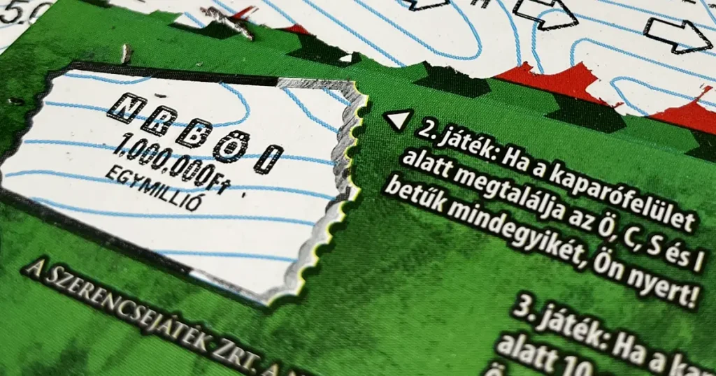 Kaparós sorsjegy betűk értéke