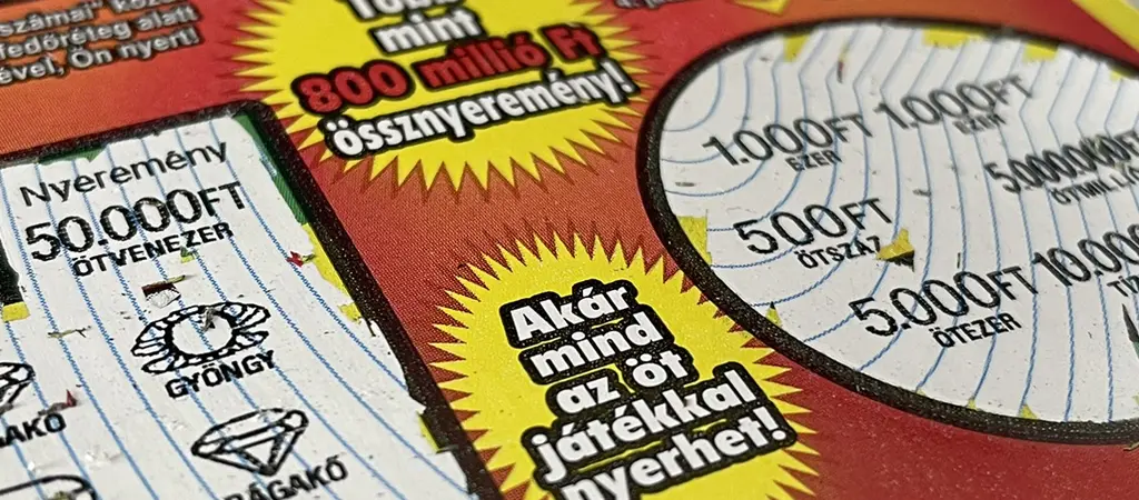 Kaparós sorsjegy nyereménymezők és betűjelölések jelentése magyarországi sorsjegy példán bemutatva