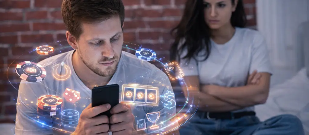 Szerencsejáték függőség jelei párkapcsolatban, online kaszinó használat miatti konfliktus és segítségkérés szükségessége