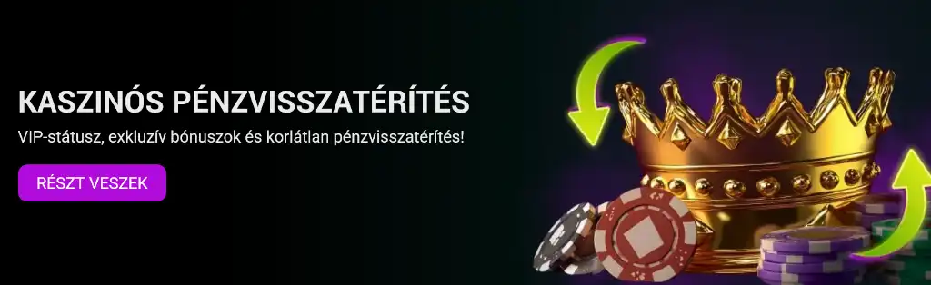 SpinBetter cashback b&oacute;nusz kaszin&oacute;ban, p&eacute;nzvisszat&eacute;r&iacute;t&eacute;s VIP j&aacute;t&eacute;kosok sz&aacute;m&aacute;ra