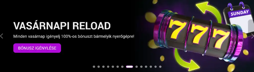 SpinBetter vas&aacute;rnapi reload b&oacute;nusz, 100 sz&aacute;zal&eacute;kos felt&ouml;lt&eacute;si b&oacute;nusz nyerőg&eacute;pekre