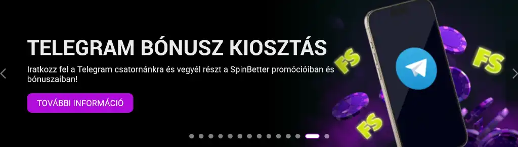 SpinBetter Telegram b&oacute;nusz prom&oacute;ci&oacute;, exkluz&iacute;v aj&aacute;nlatok magyar j&aacute;t&eacute;kosoknak