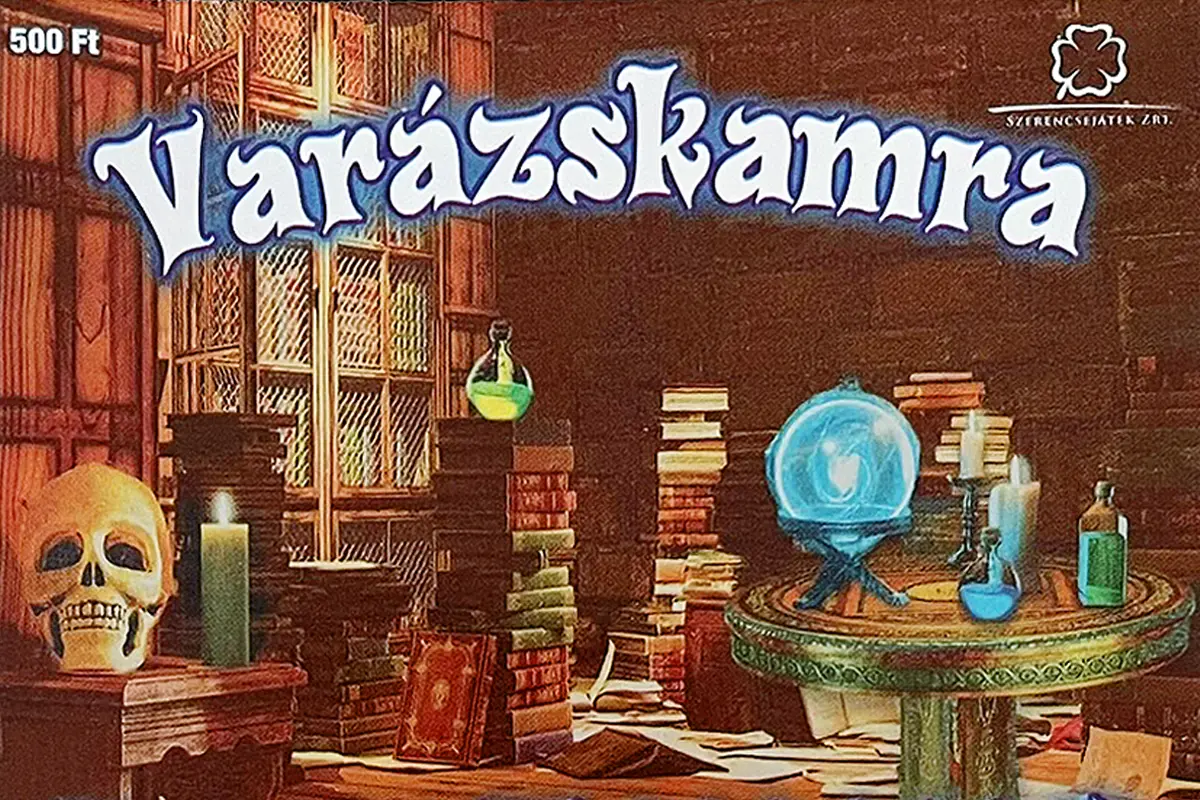 Var&aacute;zskamra hagyom&aacute;nyos kapar&oacute;s sorsjegy Magyarorsz&aacute;gon, var&aacute;zslatos szoba &eacute;s alkimista hangulat