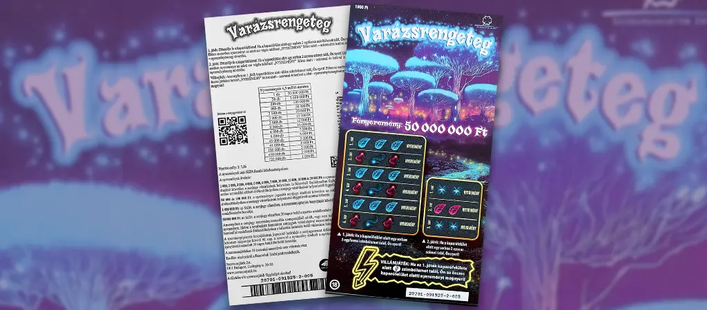 Var&aacute;zsrengeteg kapar&oacute;s sorsjegy elő &eacute;s h&aacute;toldala, hagyom&aacute;nyos magyar sorsjegy r&eacute;szletes bemutat&aacute;sa