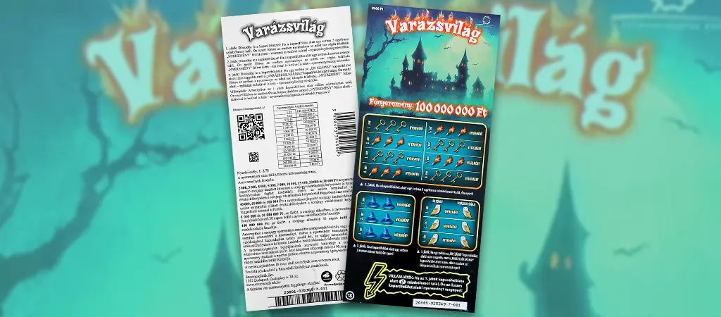 Var&aacute;zsvil&aacute;g kapar&oacute;s sorsjegy elő &eacute;s h&aacute;toldala, magyar sorsjegy j&aacute;t&eacute;kszab&aacute;lyokkal &eacute;s nyerem&eacute;nyekkel