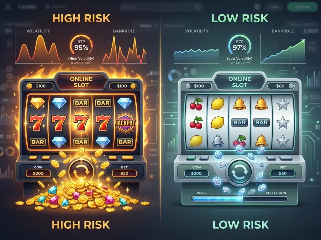 Strat&eacute;gi&aacute;k nyerőg&eacute;p-j&aacute;t&eacute;kosoknak: magas &eacute;s alacsony kock&aacute;zat