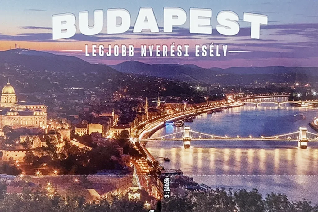 Budapest sorsjegy borítója